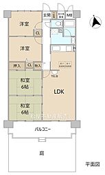 キングスコート30東曙 4LDKの間取図画像