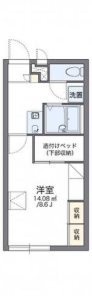 画像2:代表的な間取のため実際の間取とは異なる場合があります