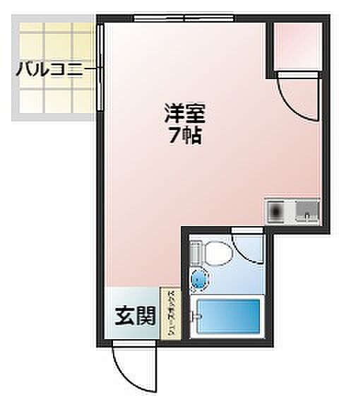 メゾンエトワール ｜大阪府寝屋川市石津元町(賃貸マンション1R・2階・16.00㎡)の写真 その2