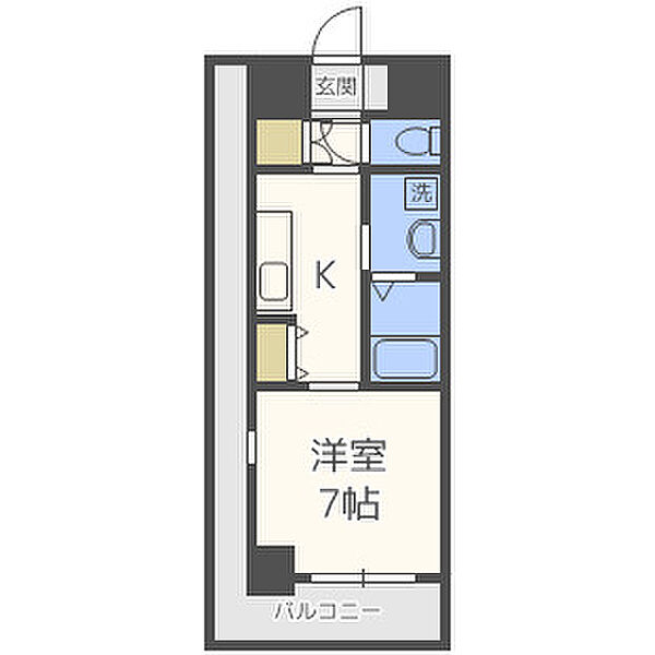 メゾン・デ・ノムラ島之内 ｜大阪府大阪市中央区島之内2丁目(賃貸マンション1R・3階・24.90㎡)の写真 その2