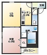 フジパレス弥刀I番館  ｜ 大阪府東大阪市友井1丁目（賃貸アパート1LDK・1階・36.15㎡） その2