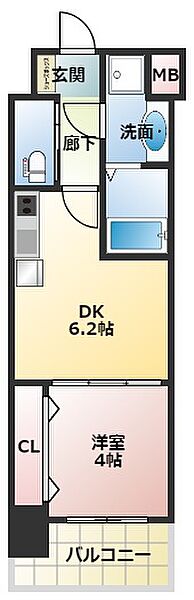 Alivis北梅田 1002｜大阪府大阪市北区本庄西2丁目(賃貸マンション1LDK・10階・26.93㎡)の写真 その2