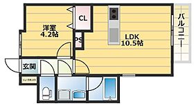 アーキビルド4  ｜ 大阪府大東市太子田1丁目（賃貸アパート1LDK・1階・44.71㎡） その2