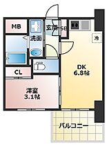 セレニテ東三国ミラク  ｜ 大阪府大阪市淀川区東三国2丁目（賃貸マンション1DK・8階・25.53㎡） その2