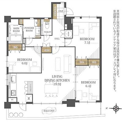 間取り 優渾船場 9階/-