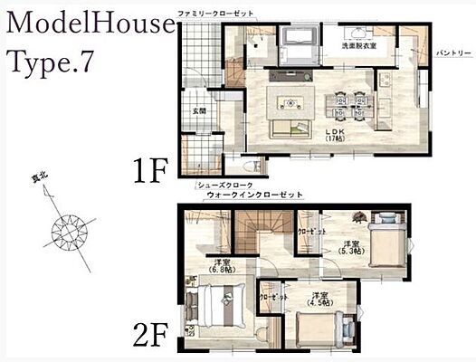 間取り 未使用戸建　合志市合生　7号地