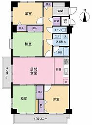 シャルマン南柏 4LDKの間取図画像