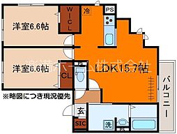 間取図画像 2LDK