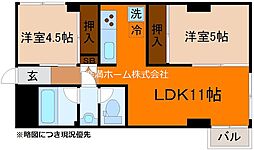 シーズン嵐山 4階2LDKの間取り