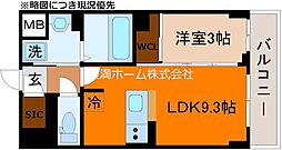 ソルテラス京都東寺HOMARE 1LDKの間取図画像