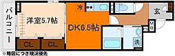 ヒカルサ京都梅津東 1DKの間取図画像