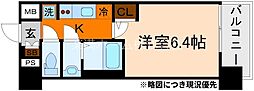 京都市南区吉祥院西ノ庄西浦町マンション 1Kの間取図画像