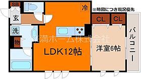 ピエトラ・セレーナ 203 ｜ 京都府京都市右京区梅津北川町（賃貸アパート1LDK・2階・45.27㎡） その2