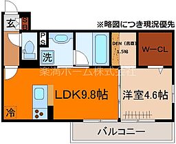 フロレゾン北花山B棟 302 ｜ 京都府京都市山科区北花山大林町（賃貸アパート1LDK・3階・41.01㎡） その2