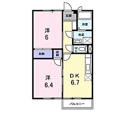 間取図画像 2DK