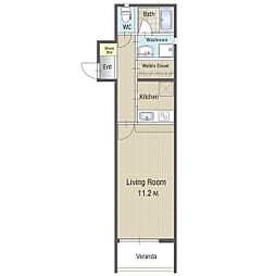 U・TOPIA79 1Kの間取図画像