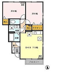 カトルセゾン　Ａ 1階/101