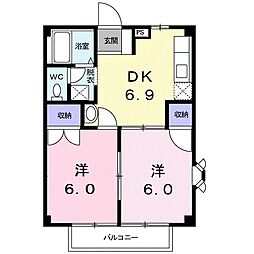グランドハイツ市川B 2階