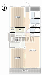 ロイヤル福光 3LDKの間取図画像