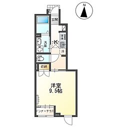 コミュニティータウン プレミアム 1Kの間取図画像