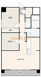 Forest.N 2LDKの間取図画像