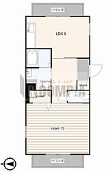 シャトーみずほ 1LDKの間取図画像