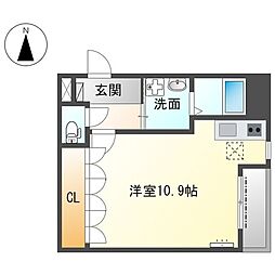 ブルーム ワンルームの間取図画像