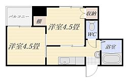 末広ビル 2Kの間取図画像