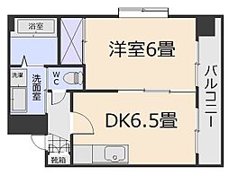 日宝エミール天文館II 8階1DKの間取り