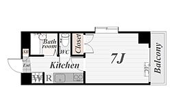 丸ビル（大黒町） 9階1Kの間取り