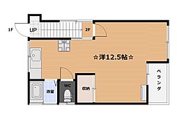 ハイツ順 ワンルームの間取図画像