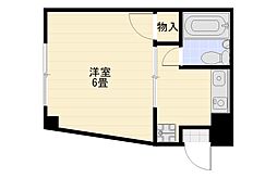 コーポ種子田 1Kの間取図画像