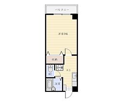 リバーロードマンション 1Kの間取図画像