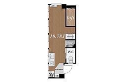 IvyPlace ワンルームの間取図画像