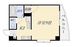 アークヒル西鹿児島 1Kの間取図画像