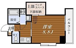 ベレーザ武 1Kの間取図画像