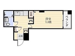 シャーレック 1Kの間取図画像