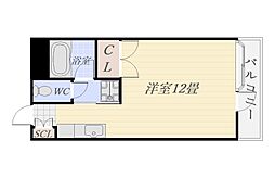 MAISONPRIVE前田 ワンルームの間取図画像