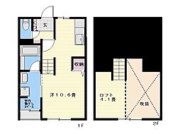 HIDAMARI ワンルームの間取図画像