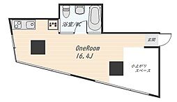 友寄ビル ワンルームの間取図画像