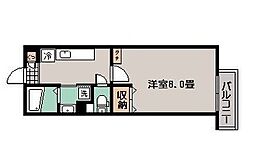 miracolo 1Kの間取図画像