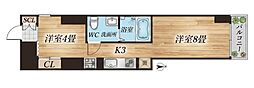 ライフプラス ワンルームの間取図画像