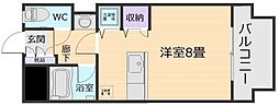 Centenario ワンルームの間取図画像