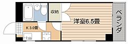 東ビル 1Kの間取図画像