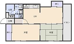 光コーポ 2LDKの間取図画像