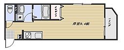 Park side shinyashiki ワンルームの間取図画像