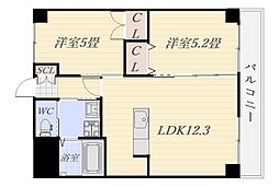 labellezza城西 2LDKの間取図画像