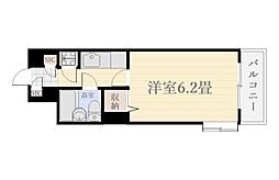 朝日プラザ高麗町 1Kの間取図画像