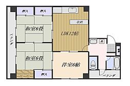 スクエア武ビル 3LDKの間取図画像