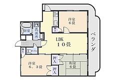コーデリア鈴 3LDKの間取図画像